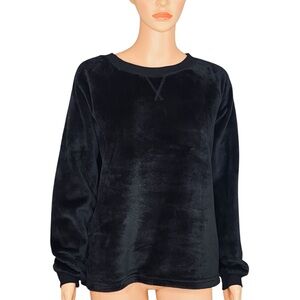 Joyspun Womens Plush Sleep Top Long Sleeves Warm Cozy Sleepwear Sz Medium